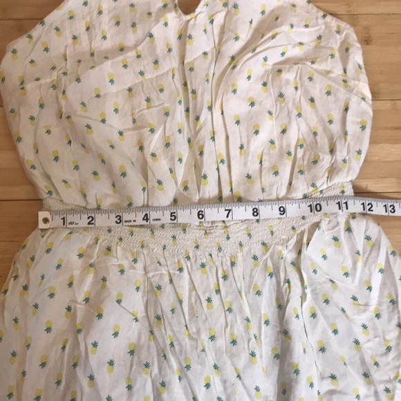 Jessica Simpson Pineapple Halter Mini Dress Small - Picture 3 of 10